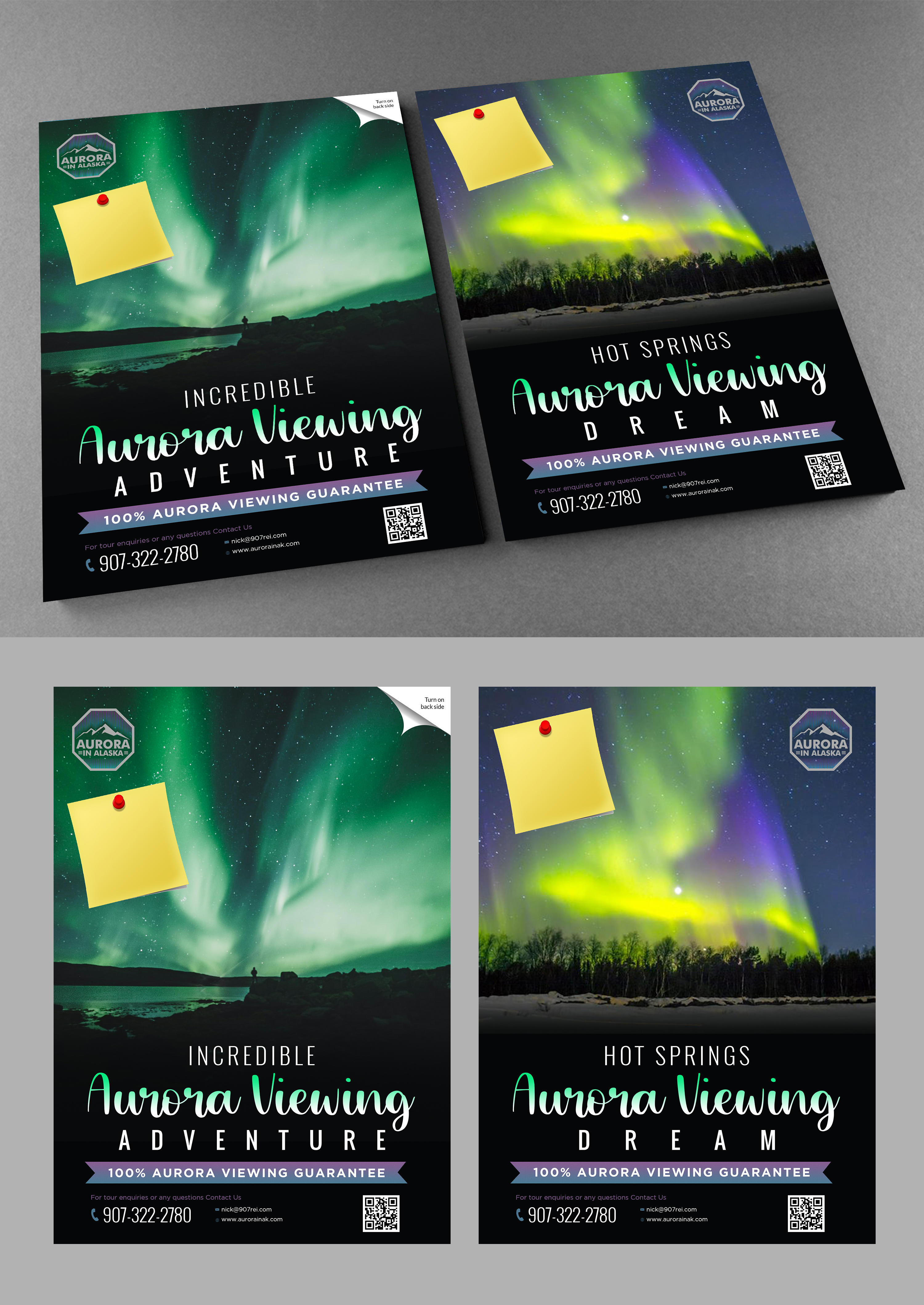 Broschüren-Design von Schöpfer für Aurora in Alaska | Design #26366033