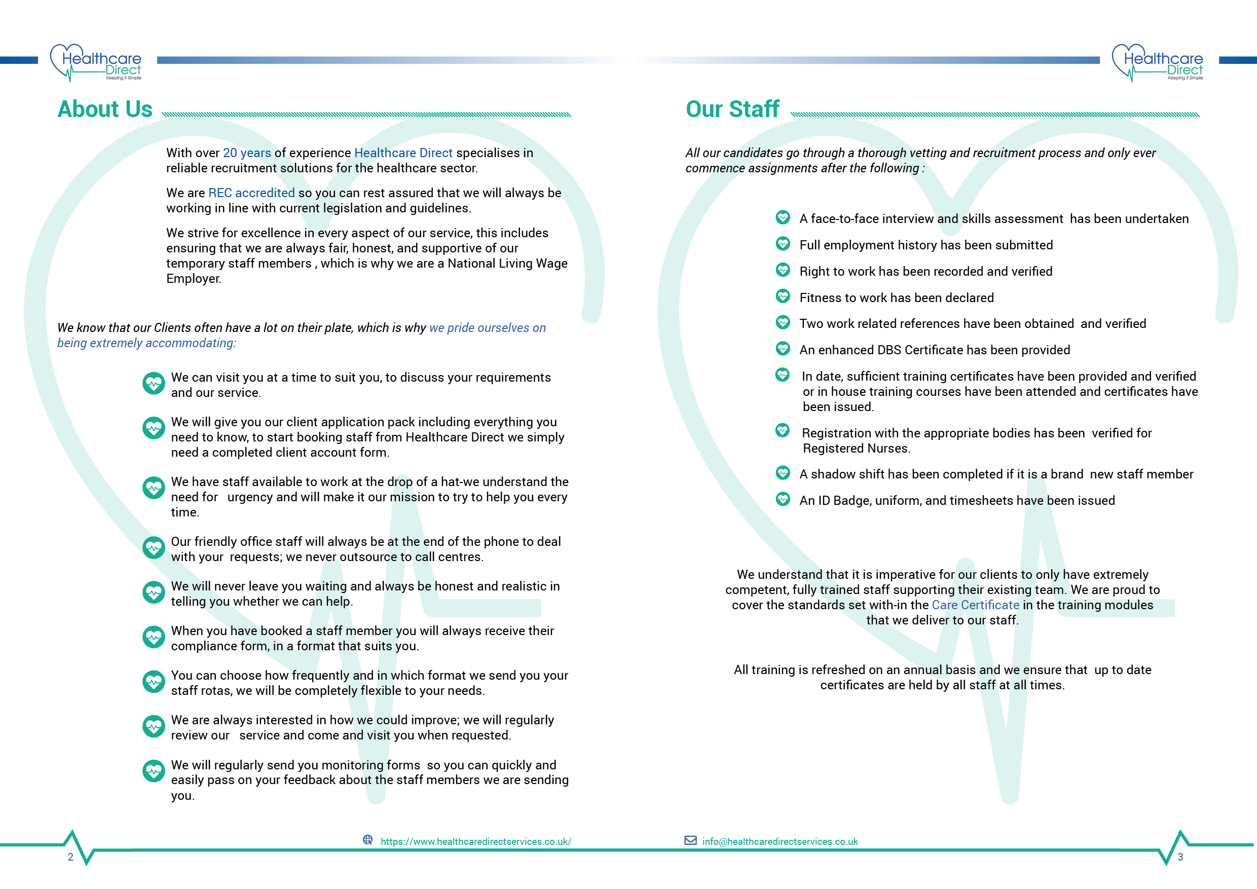 Brochure Design by Sheingart for Staffing Direct | Design #26374409