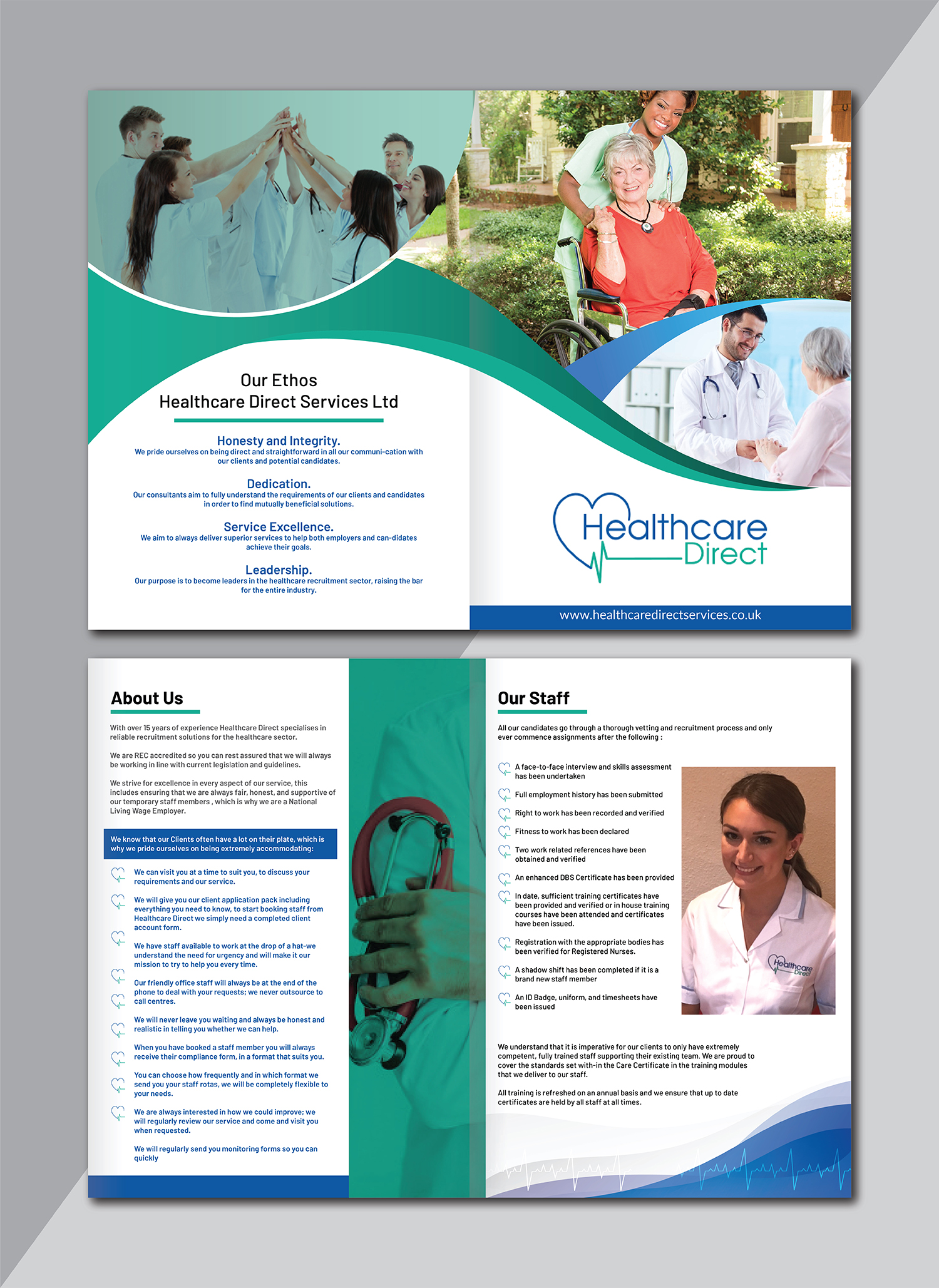 Design de Brochure par Deziners Zone pour Staffing Direct | Design #26371865