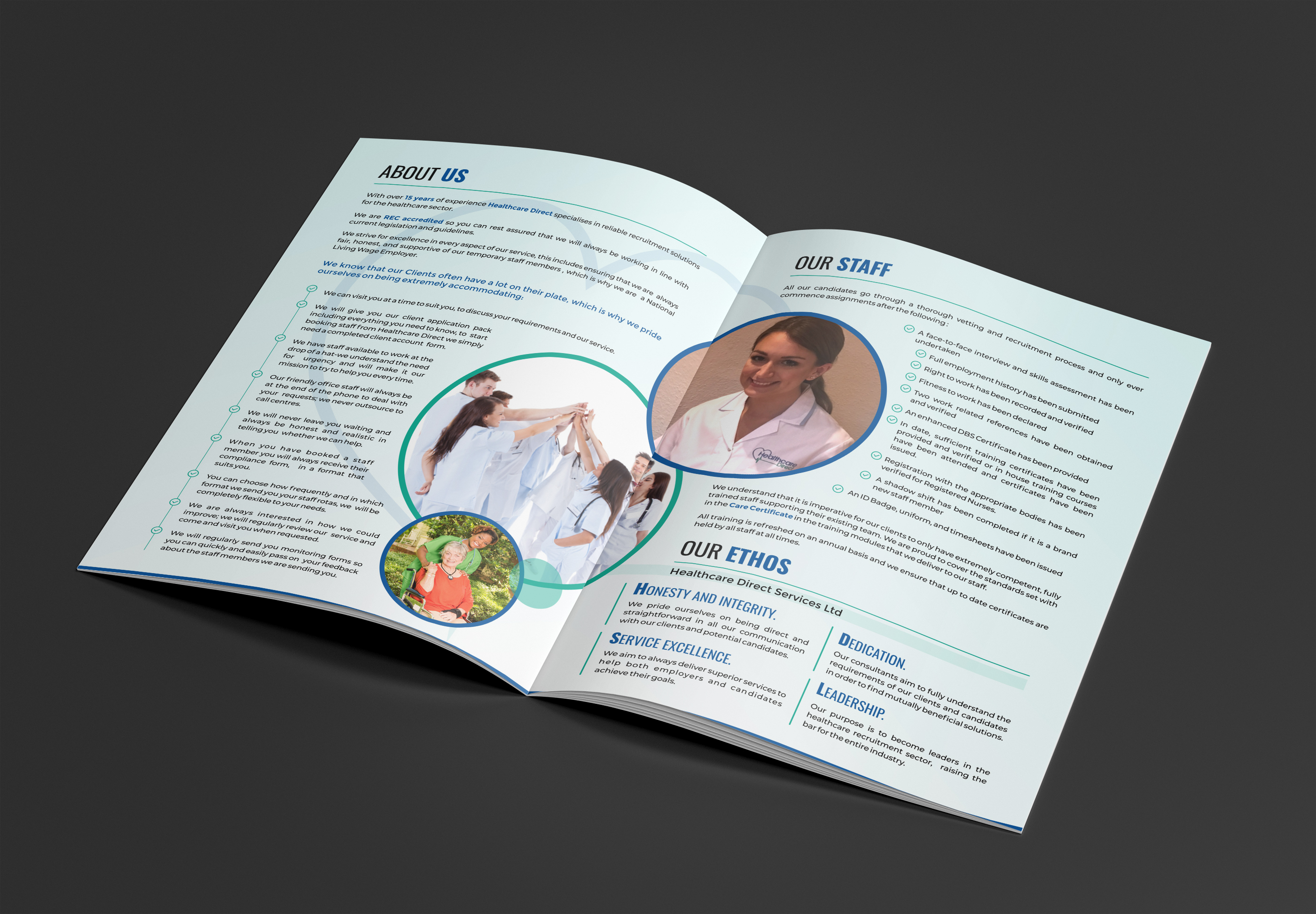 Diseño de Brochure por ecorokerz para Staffing Direct | Diseño #26378177