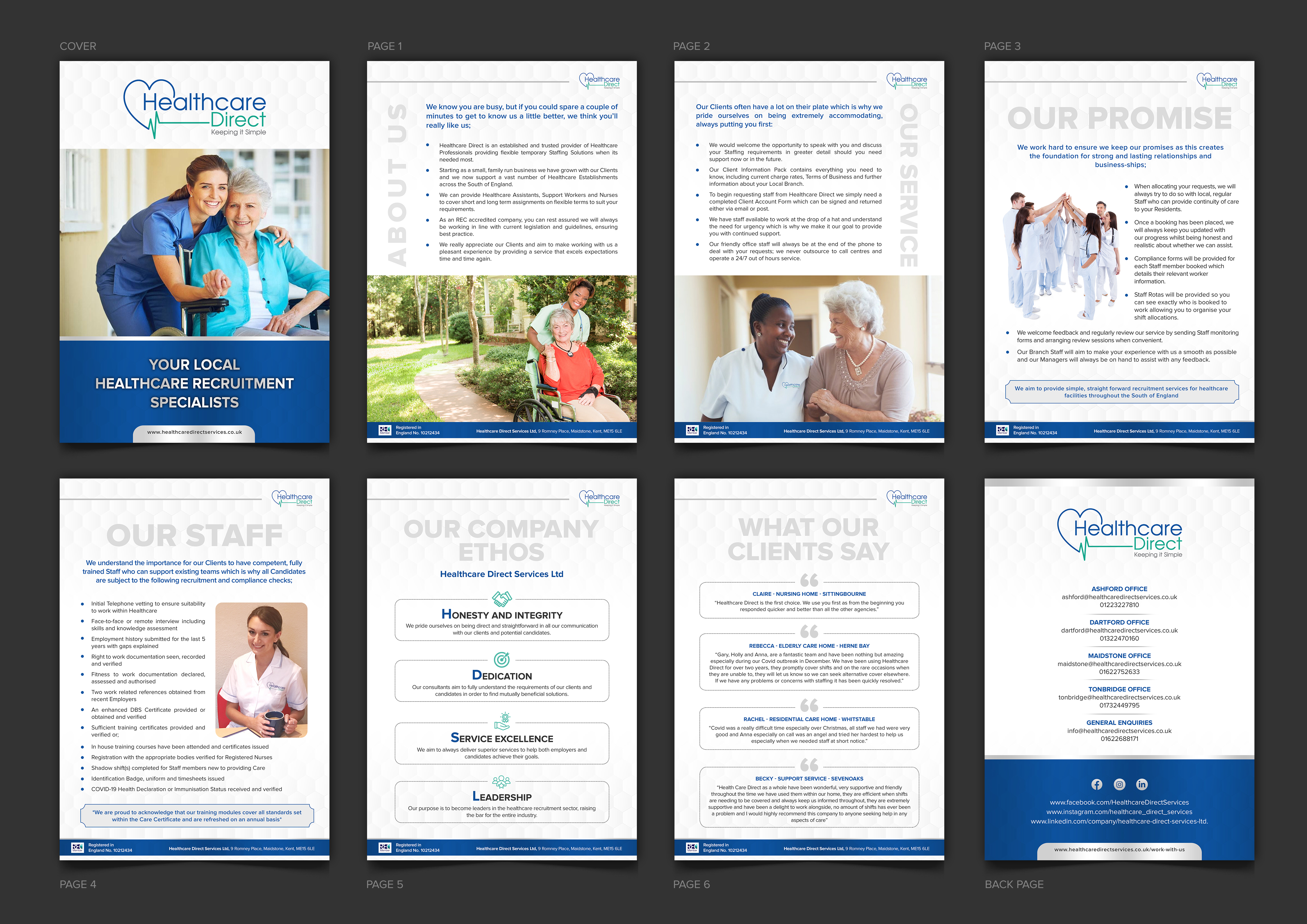 Broschüren-Design von ARTOGRAPHY für Staffing Direct | Design #26591094