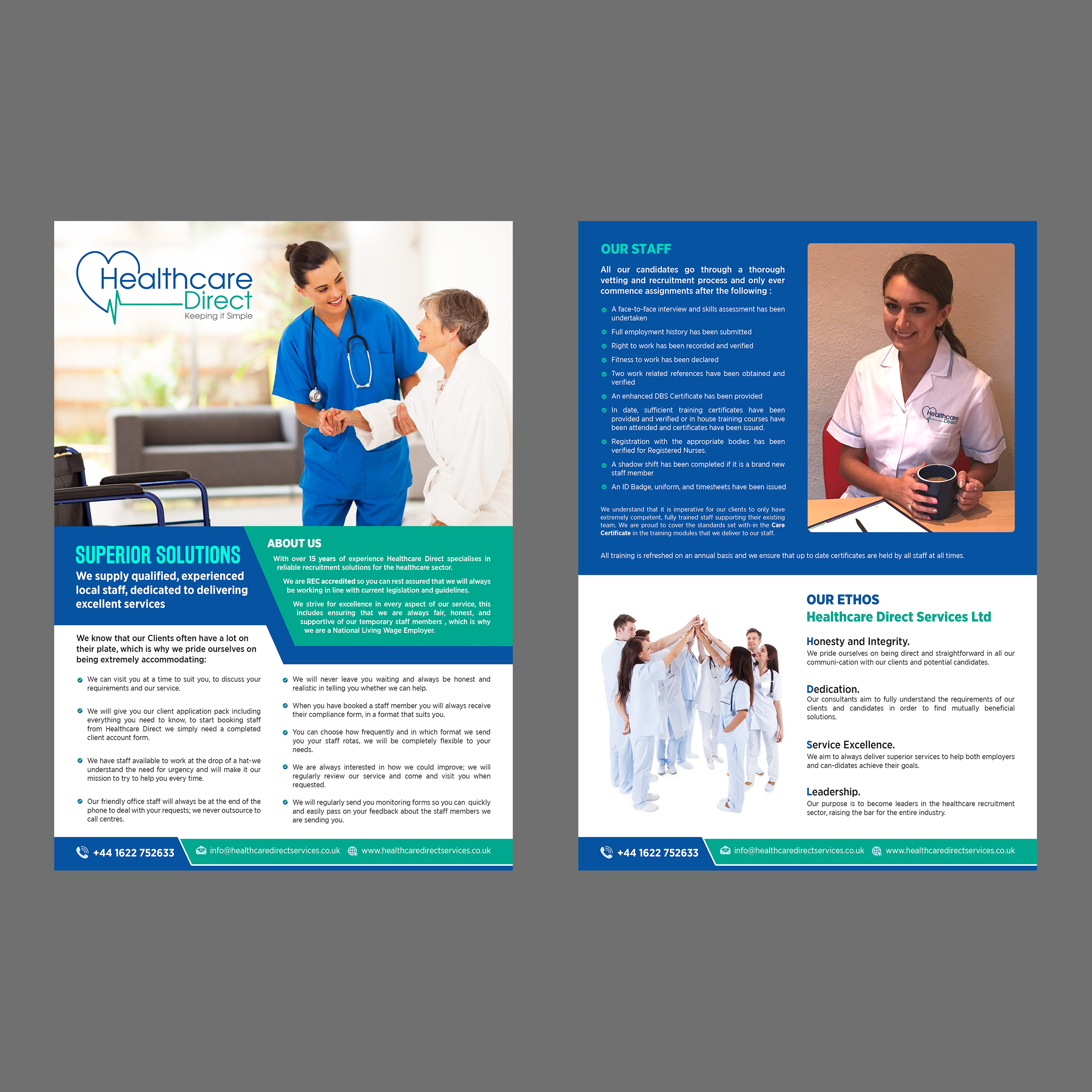 Broschüren-Design von GraphicsGuru für Staffing Direct | Design #26389740