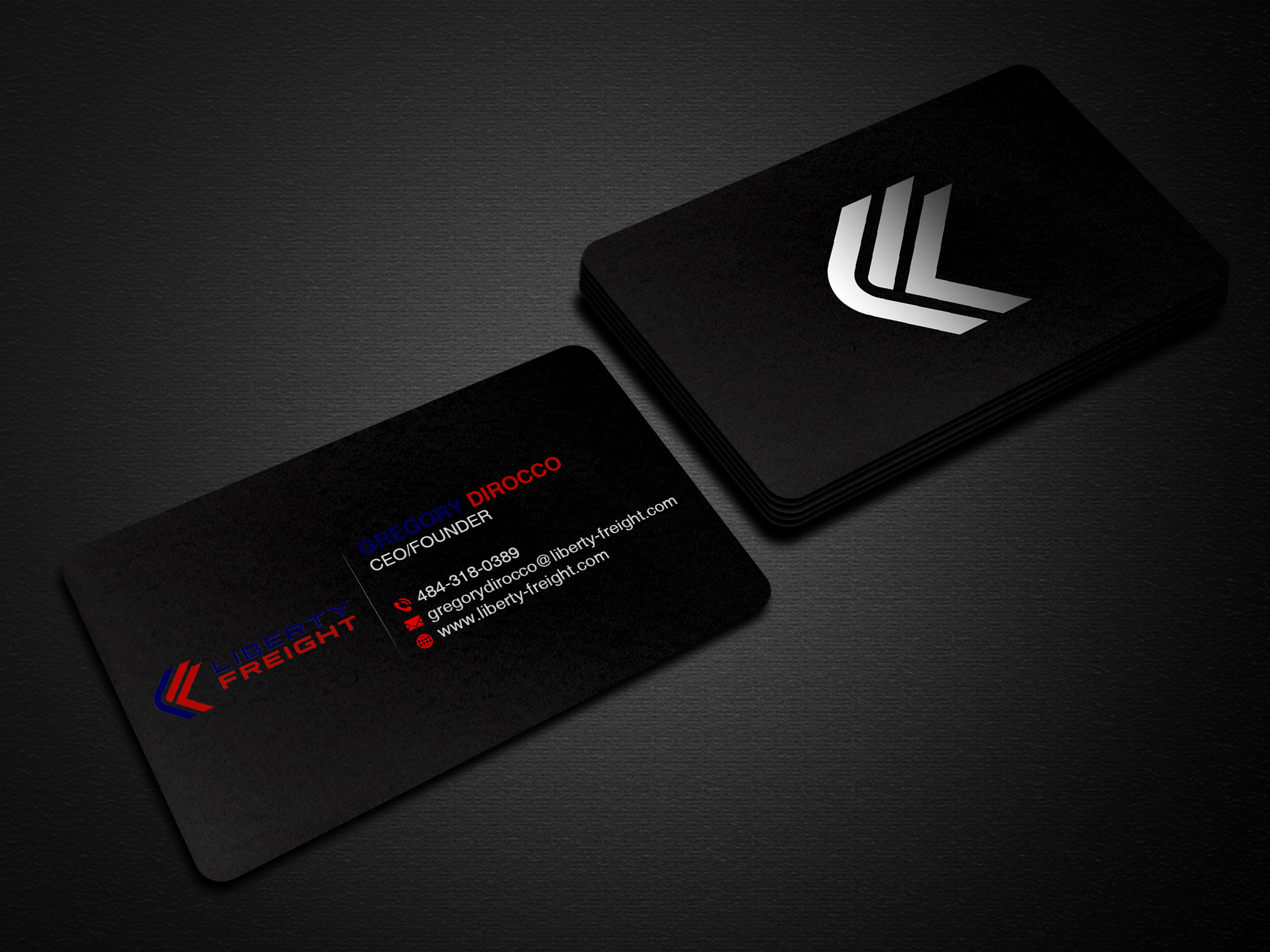 Business Card Design by Creations Box 2015 for Liberty Freight LLC | Design #26369761