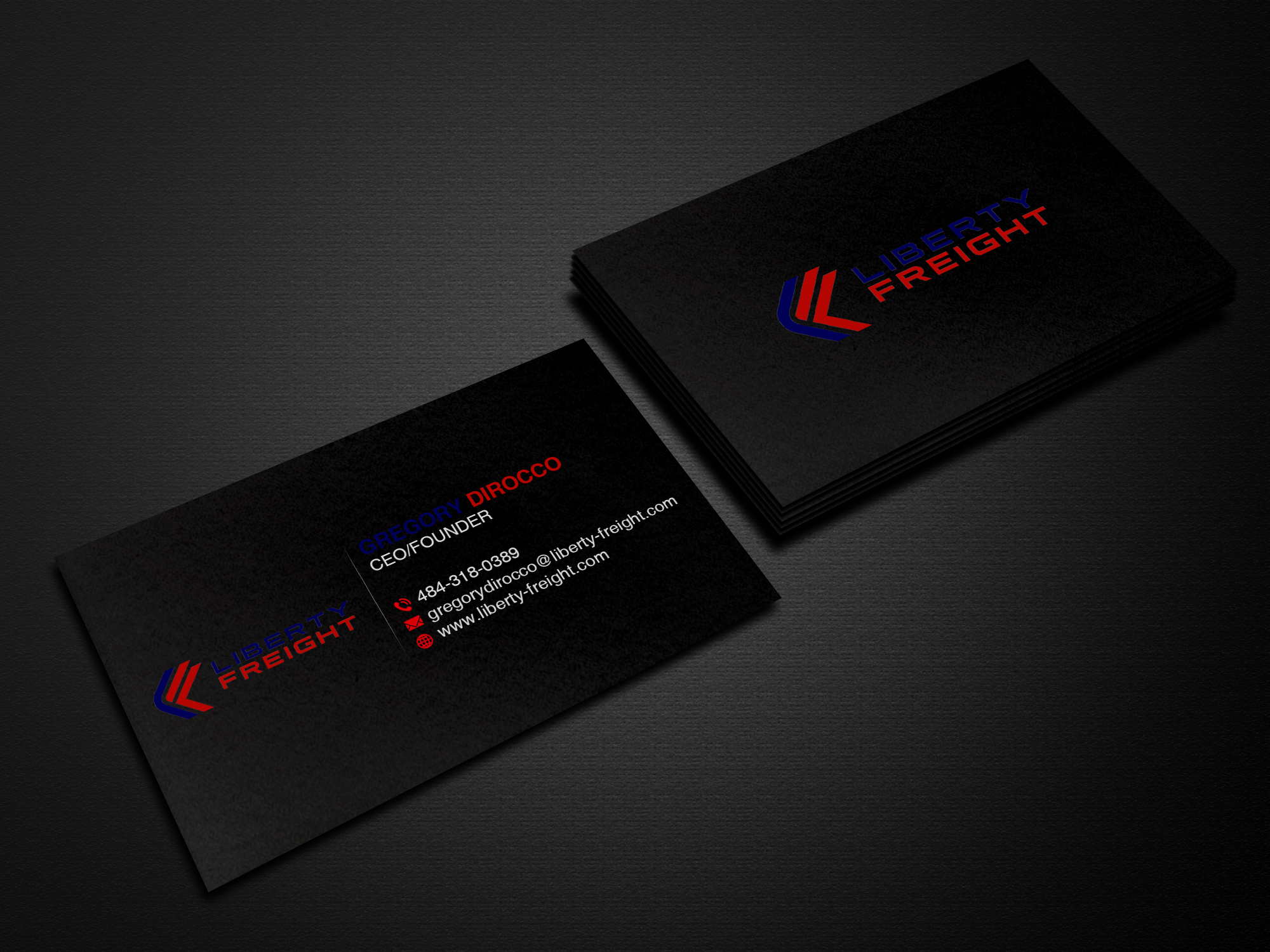 Diseño de Tarjeta de Presentación por Creations Box 2015 para Liberty Freight LLC | Diseño #26369764