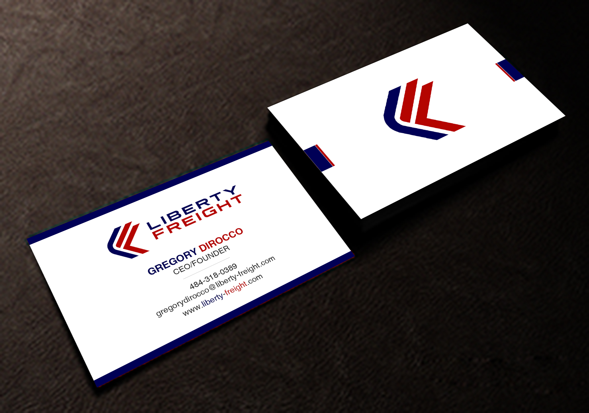 Business Card Design by Creations Box 2015 for Liberty Freight LLC | Design #26369765