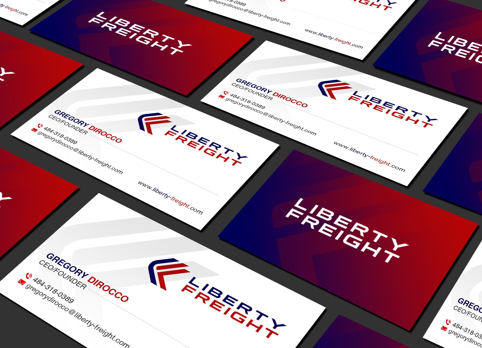 Diseño de Tarjeta de Presentación por Creations Box 2015 para Liberty Freight LLC | Diseño #26369774