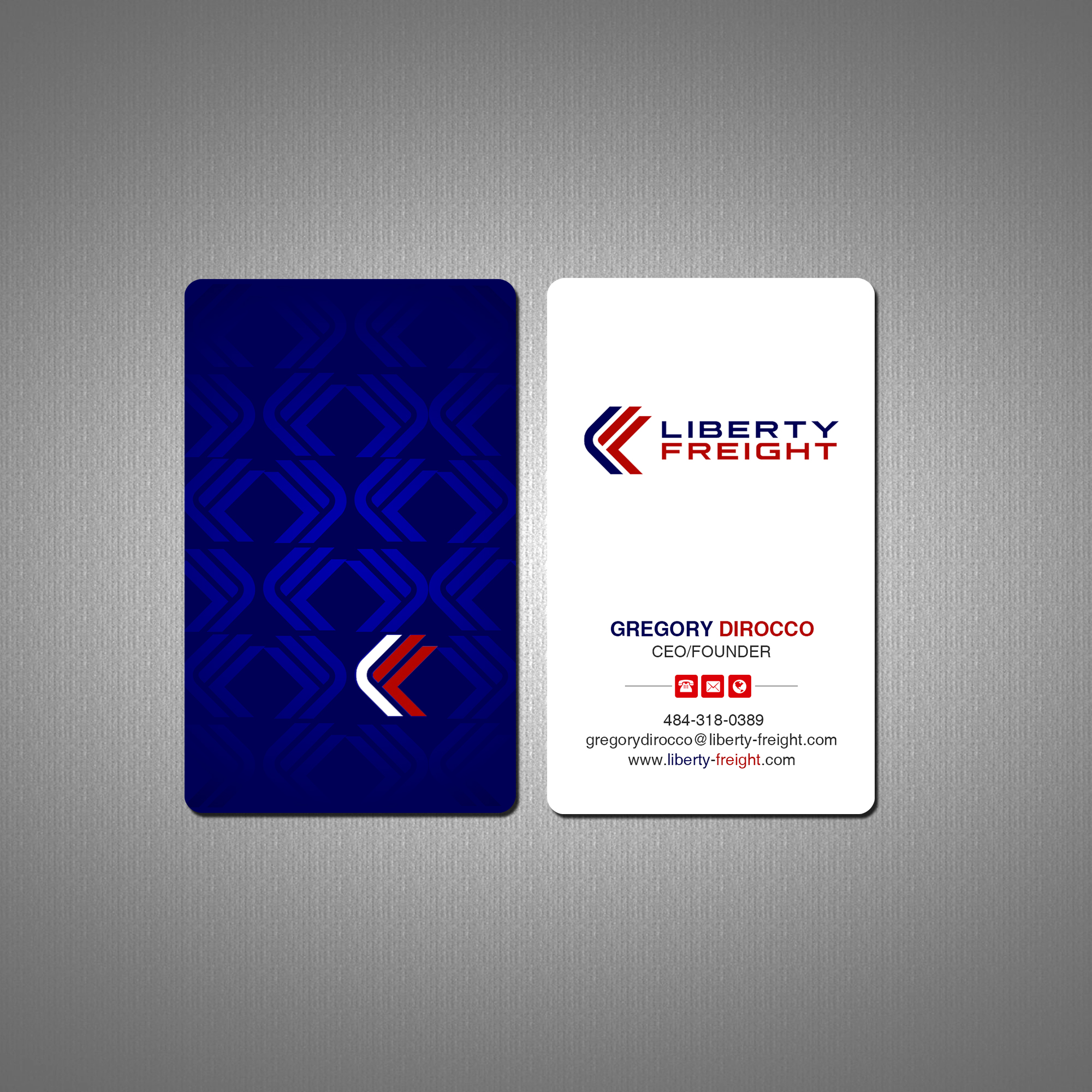 Visitenkarten-Design von Creations Box 2015 für Liberty Freight LLC | Design #26369794