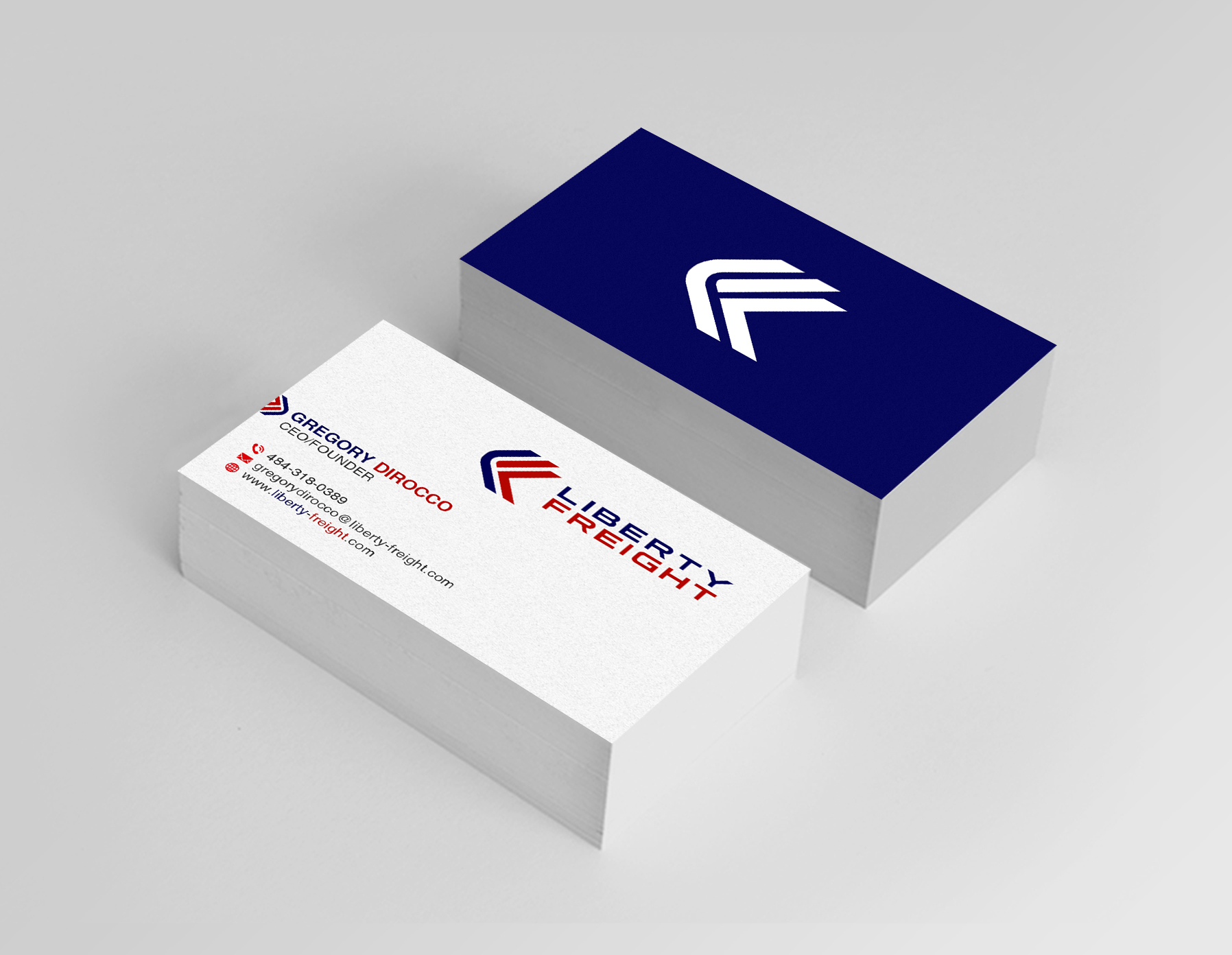 Business Card Design by Creations Box 2015 for Liberty Freight LLC | Design #26374193