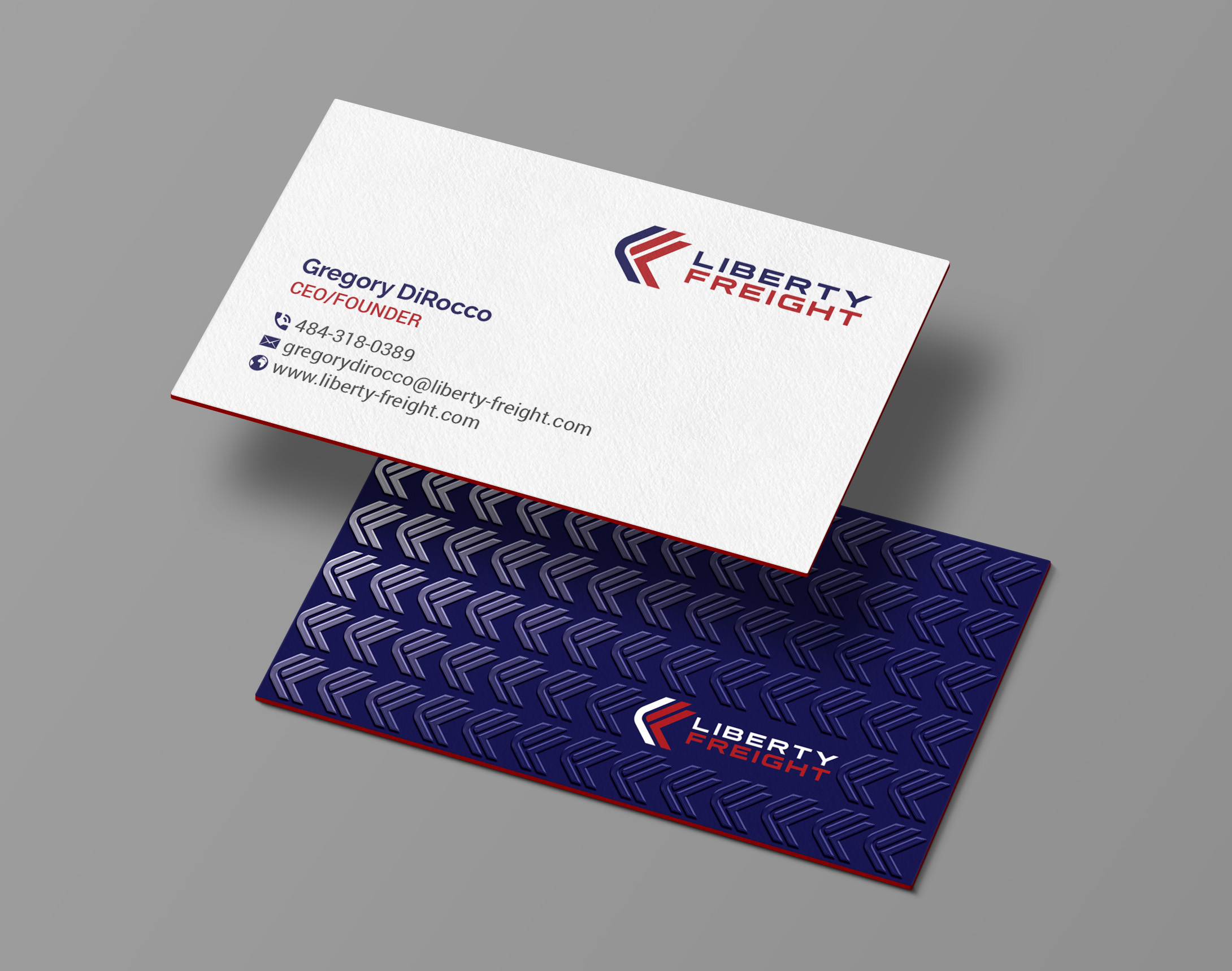 Diseño de Tarjeta de Presentación por R.design para Liberty Freight LLC | Diseño #26368382