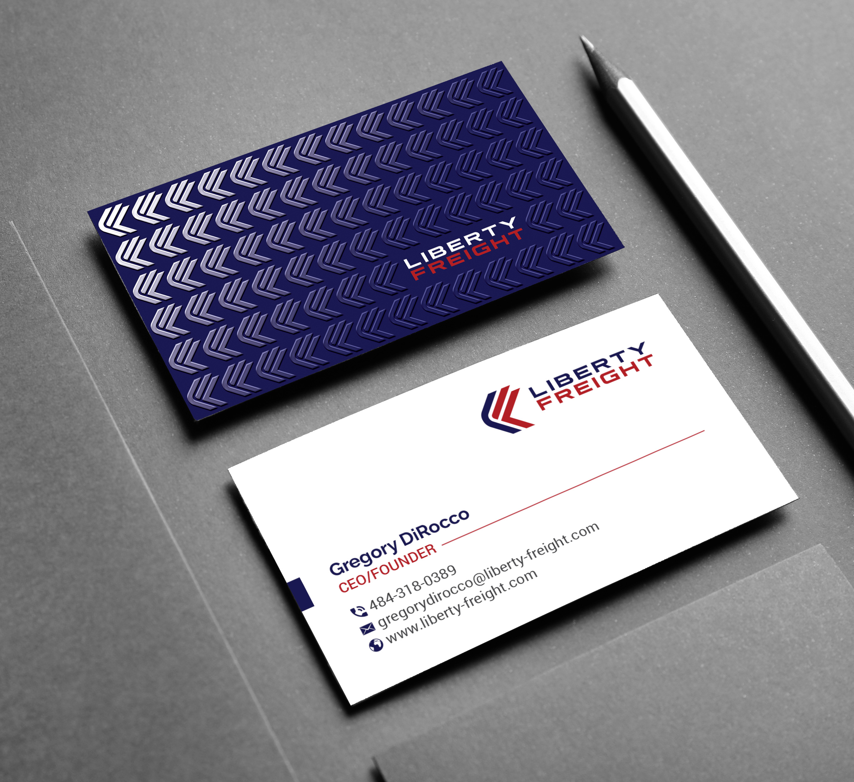 Diseño de Tarjeta de Presentación por R.design para Liberty Freight LLC | Diseño #26371266
