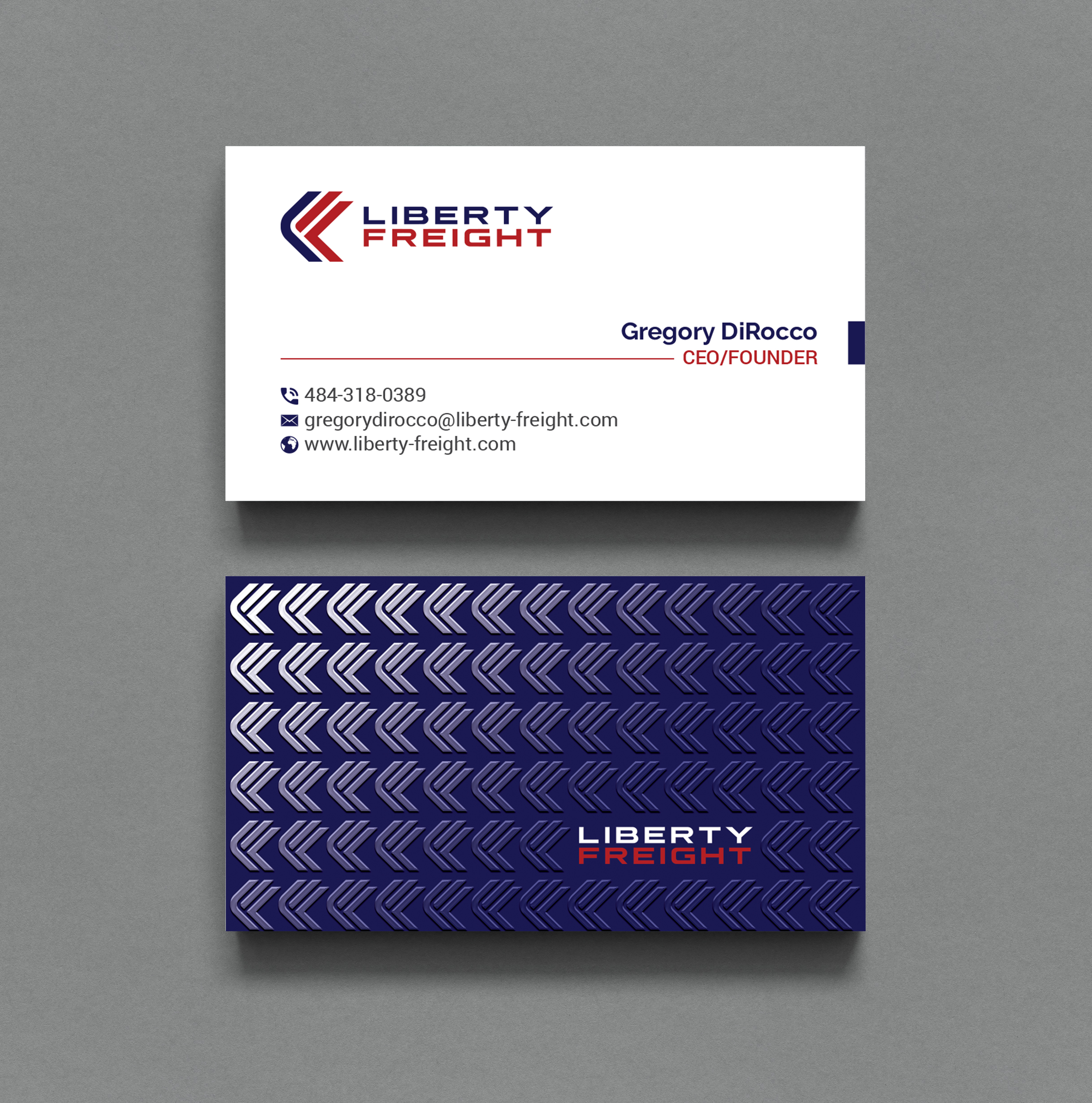 Diseño de Tarjeta de Presentación por R.design para Liberty Freight LLC | Diseño #26371276