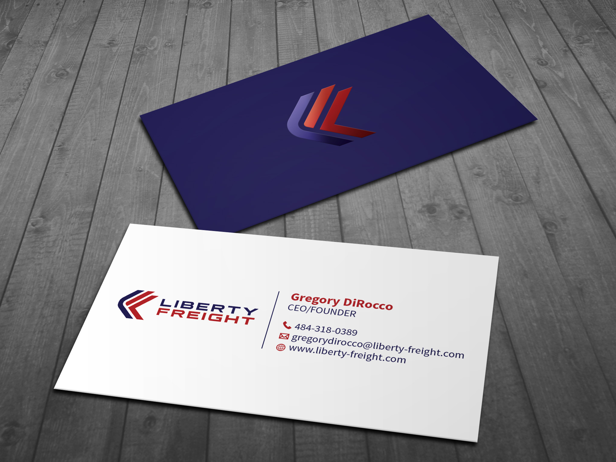 Design de Carte de Visite par MDesign pour Liberty Freight LLC | Design #26368811