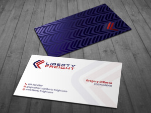 Business Card Design by MDesign for Liberty Freight LLC | Design: #26368821