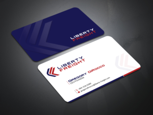Business Card Design by Bold Pixels for Liberty Freight LLC | Design: #26371116