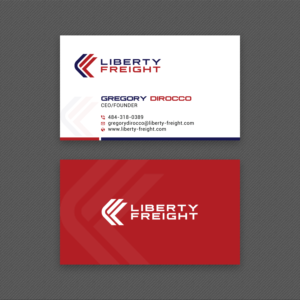 Business Card Design by Bold Pixels for Liberty Freight LLC | Design: #26371139