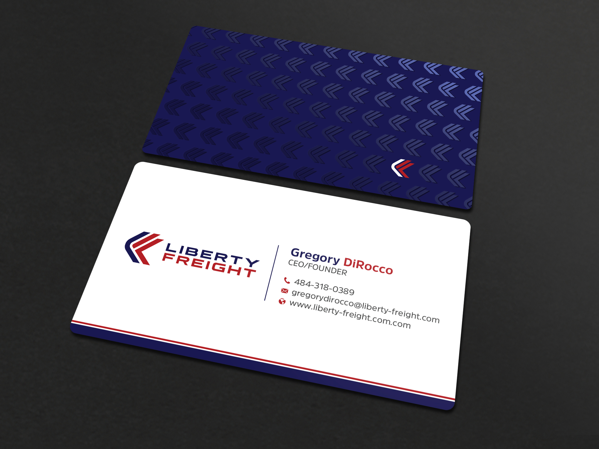 Diseño de Tarjeta de Presentación por Uttom 2 para Liberty Freight LLC | Diseño #26368743