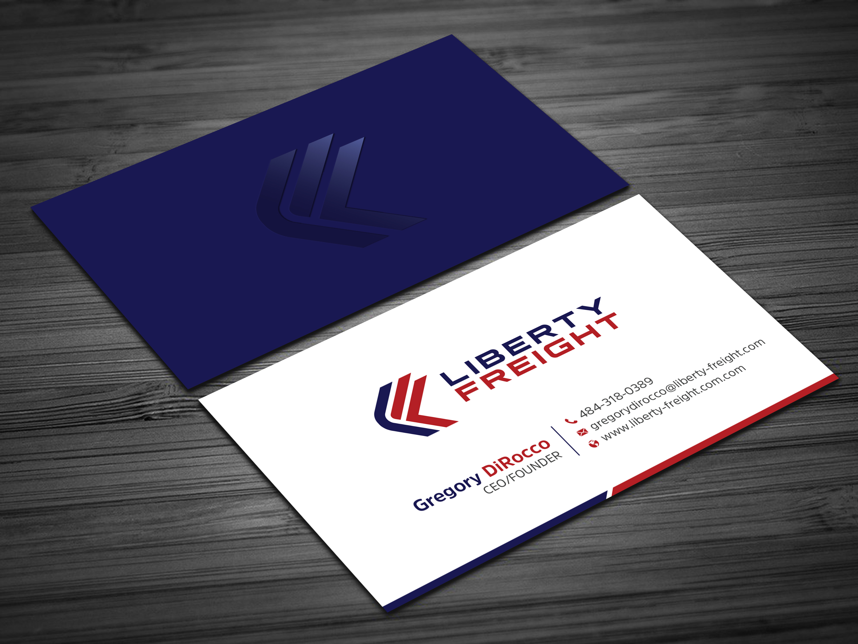 Business Card Design by Uttom 2 for Liberty Freight LLC | Design #26368751