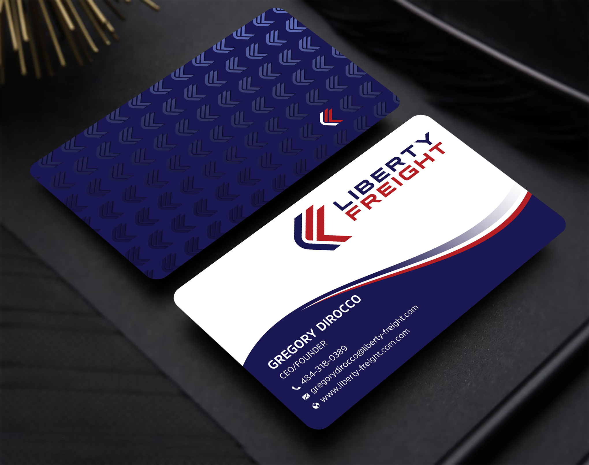 Business Card Design by Uttom 2 for Liberty Freight LLC | Design #26372048