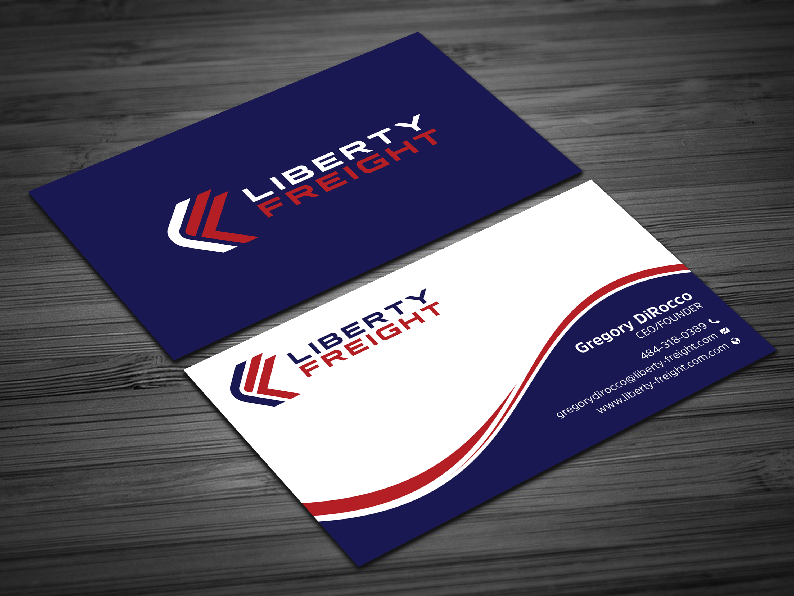 Business Card Design by Uttom 2 for Liberty Freight LLC | Design #26372049