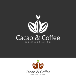 Cacao & Coffee ( Superfood Elixir Bar)  | Diseño de Logo por Gerald Design 3