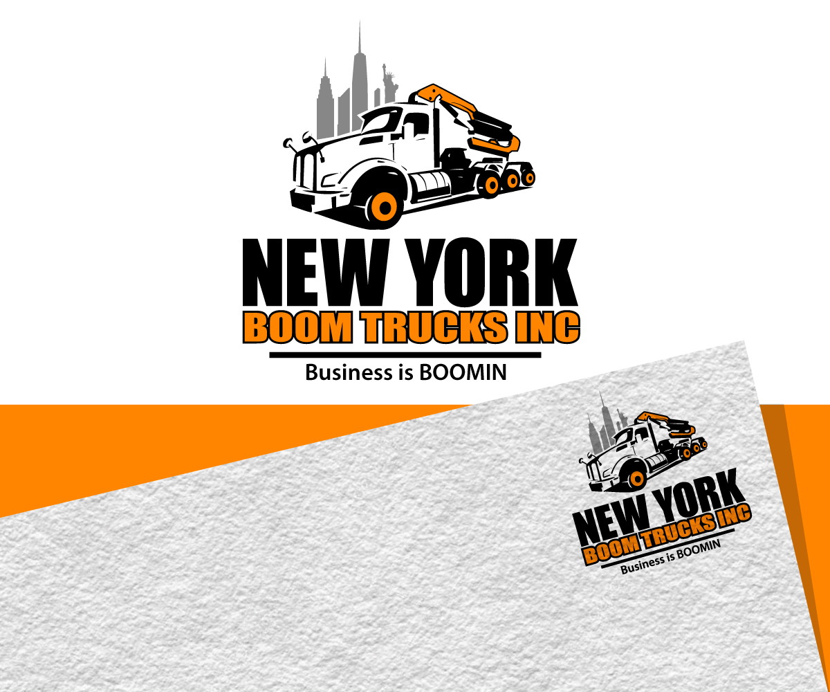 Logo Design by Jay Design for New York Boom Trucks Inc | Design #26379448
