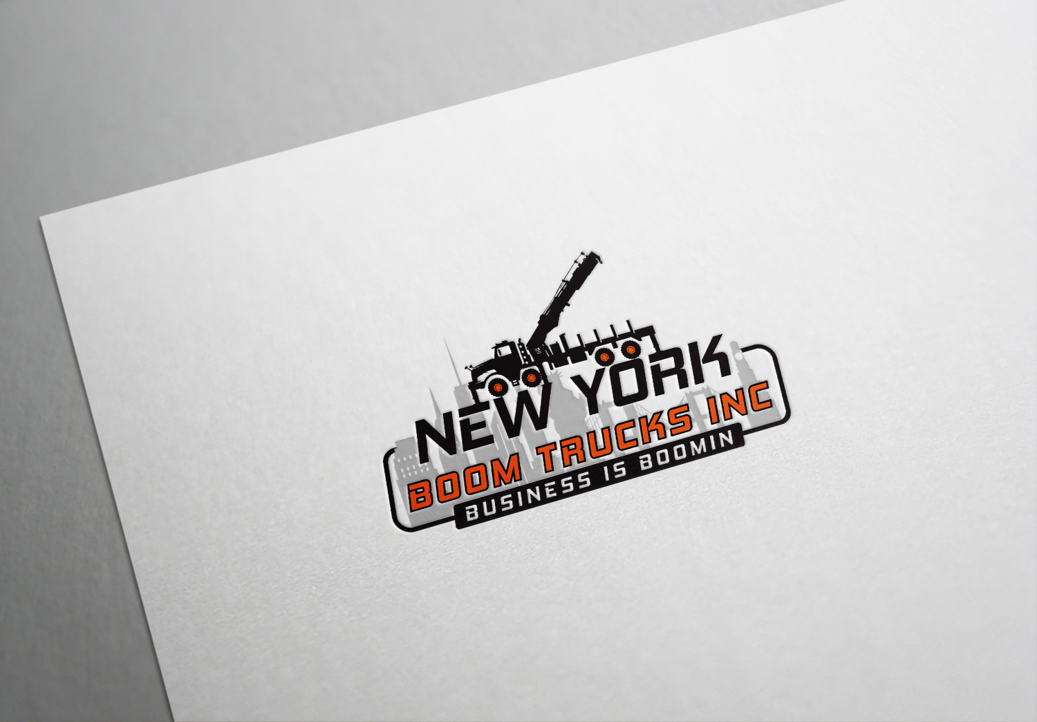 Logo-Design von Deziners Zone für New York Boom Trucks Inc | Design #26379481