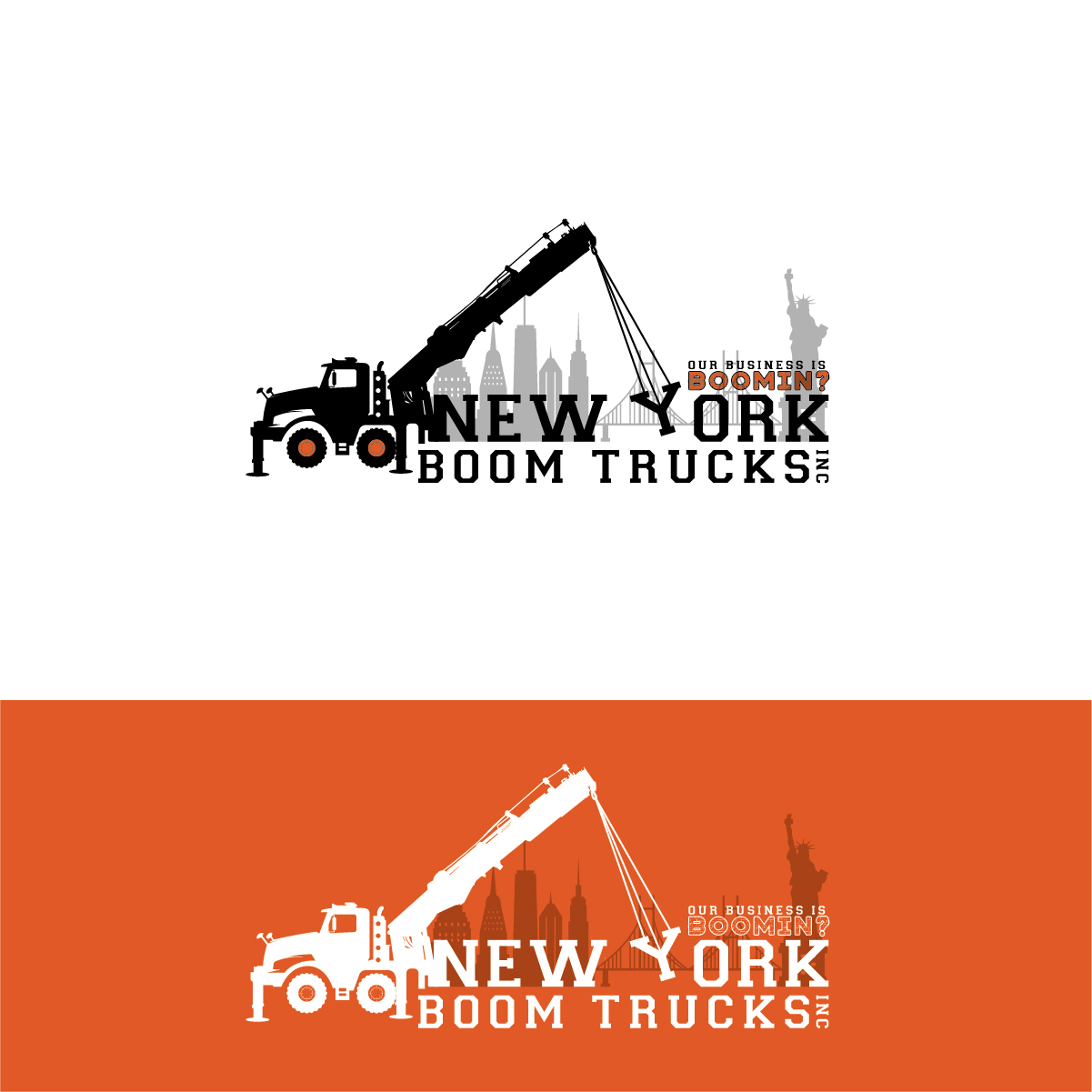 Logo Design by Deziners Zone for New York Boom Trucks Inc | Design #26415882