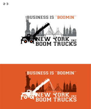 Logo Design by Deziners Zone for New York Boom Trucks Inc | Design: #26440906