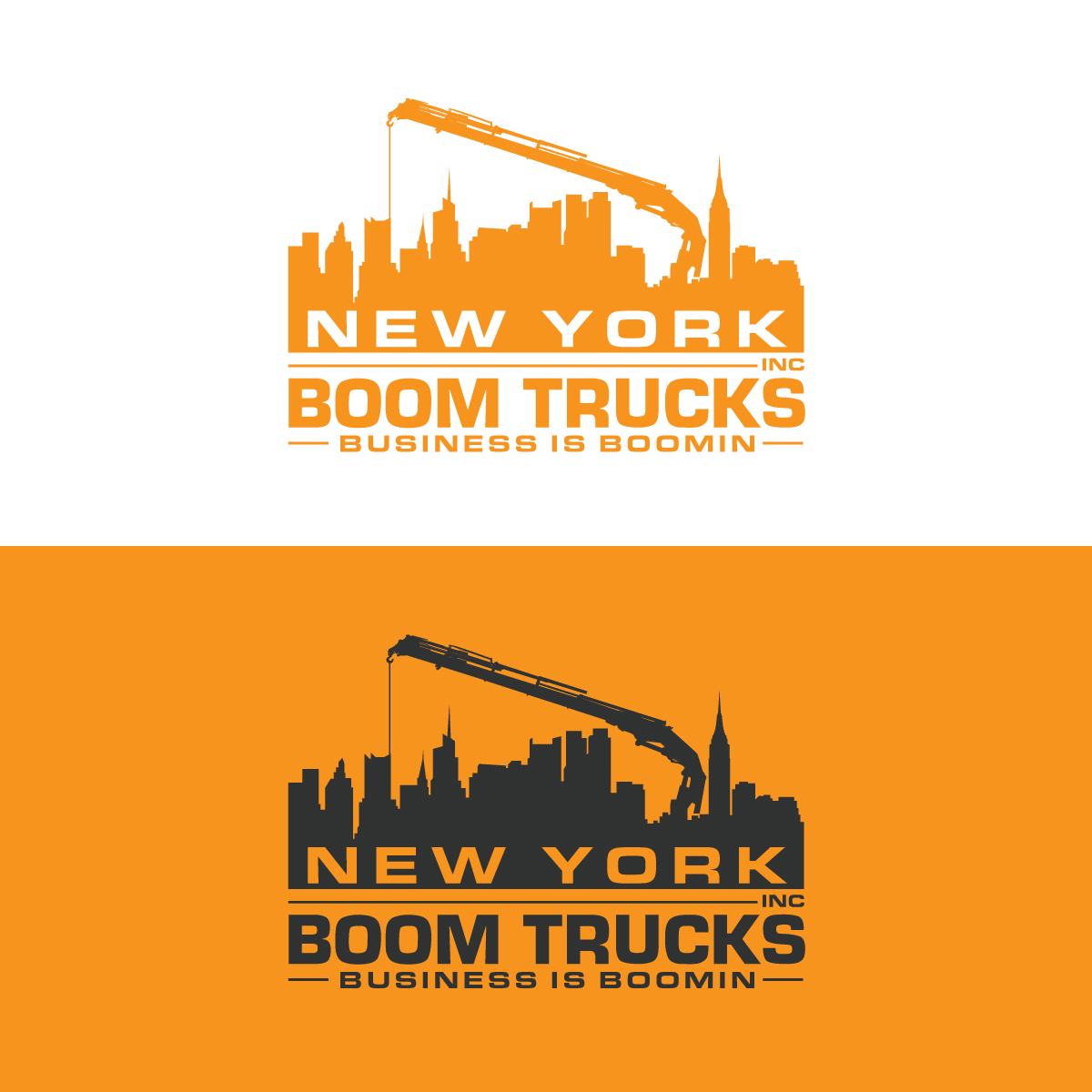 Logo Design by prodesigns99 for New York Boom Trucks Inc | Design #26376117