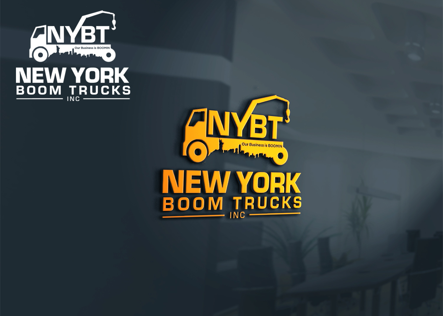 Logo Design by DubaiArts for New York Boom Trucks Inc | Design #26386704