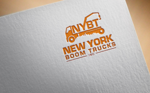 Our company name:  NEW YORK BOOM TRUCKS INC and also our slogan “Business is BOOMIN” | Logo Design by DubaiArts