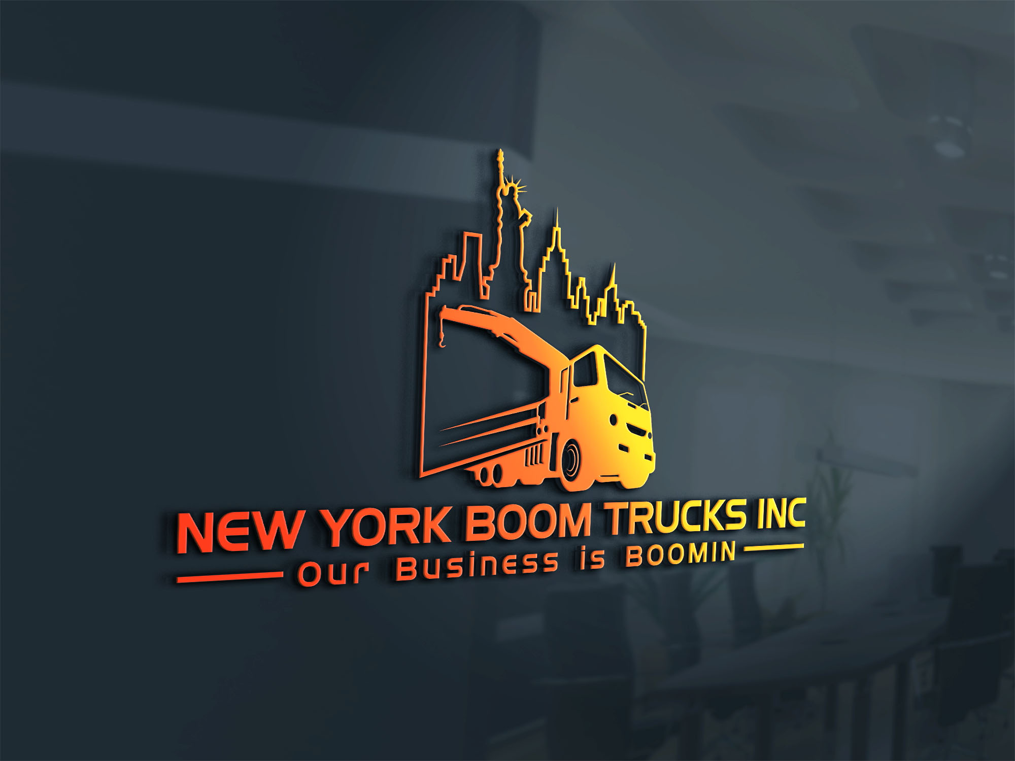 Logo-Design von adnan001 2 für New York Boom Trucks Inc | Design #26378120