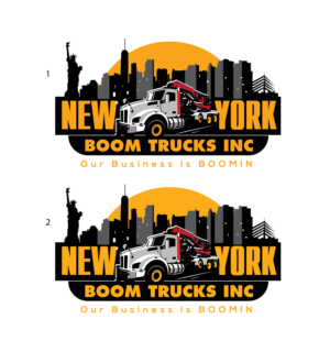 Logo Design by geni for New York Boom Trucks Inc | Design: #26376058