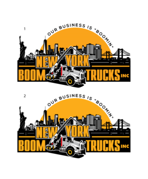 Logo Design by geni for New York Boom Trucks Inc | Design: #26380507