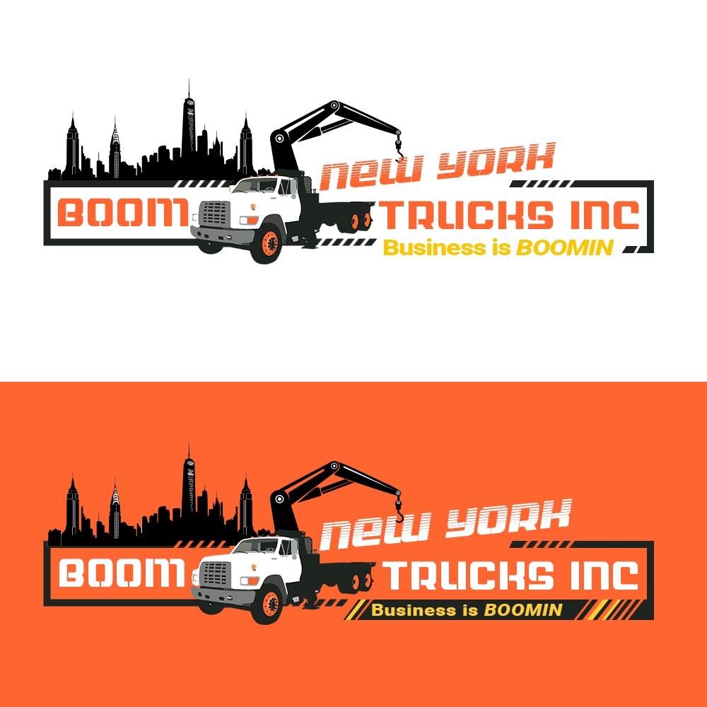 Logo Design by iworksdesign for New York Boom Trucks Inc | Design #26391001