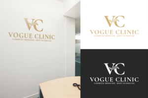 Vogue Clinic   -   Cosmetic Medicine   -   Rest to discuss | Logo Design by MT