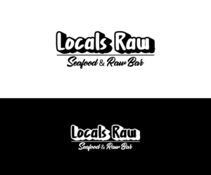 Locals Raw - Seafood & Raw Bar | Diseño de Logo por Art Lancer