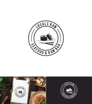Locals Raw - Seafood & Raw Bar | Logo Design by ecorokerz