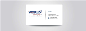 Business Card Design by Shikha for World Development 2 | Design #3090404