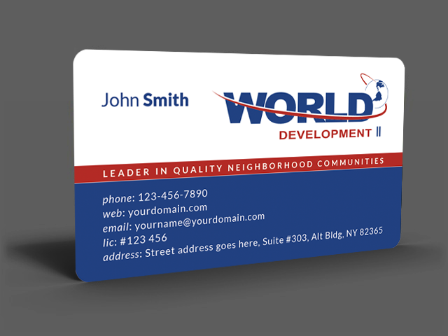 Business Card Design by  Artman for World Development 2 | Design #3110284