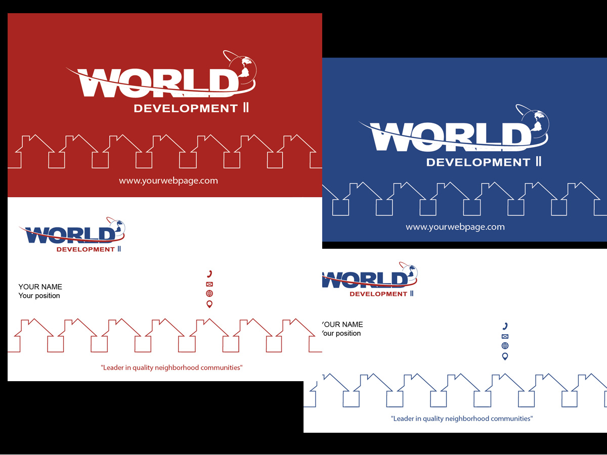 Business Card Design by prodesign 2 for World Development 2 | Design #3062009