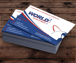 Business Card Design by AizerDS for World Development 2 | Design #3125581