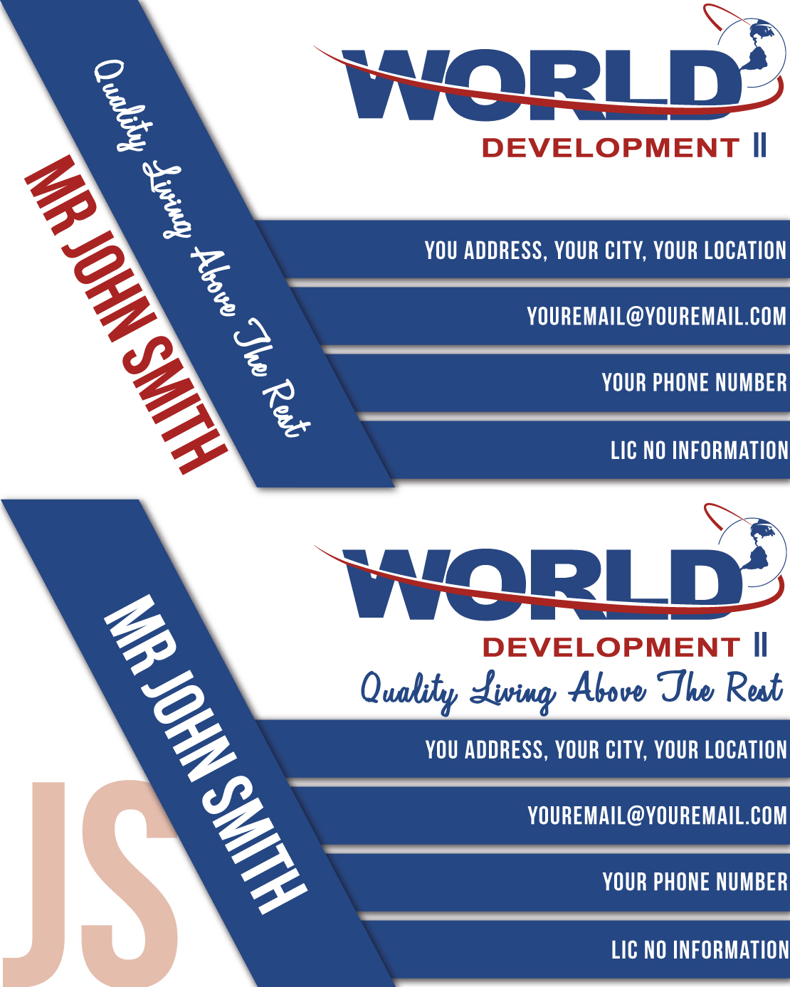Diseño de Tarjeta de Presentación por CraftedByStephanie para World Development 2 | Diseño #3100667