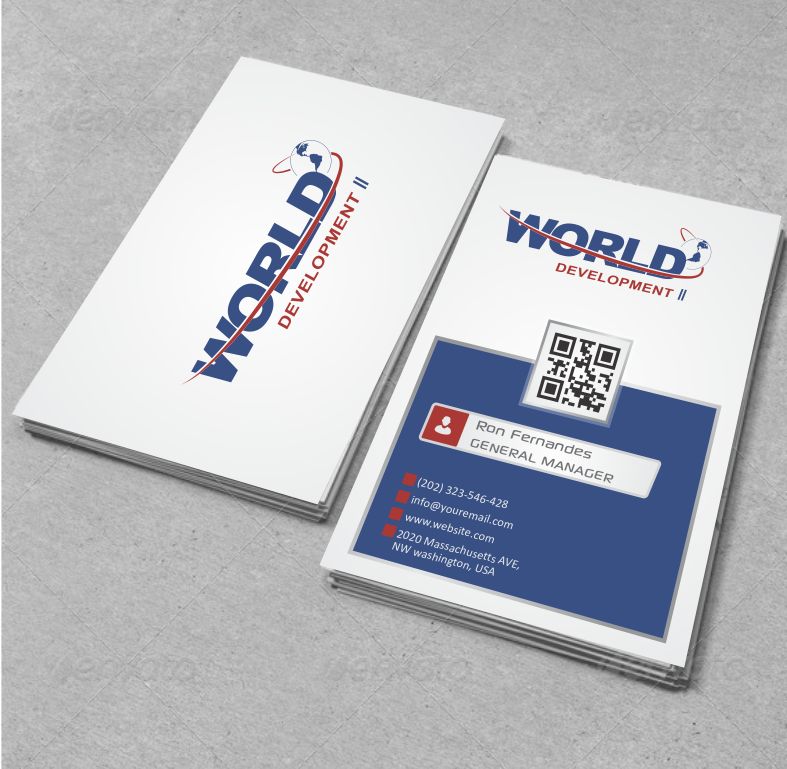 Business Card Design by AwsomeD for World Development 2 | Design #3054107