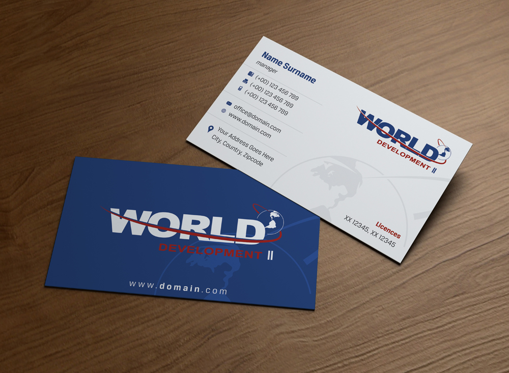 Business Card Design by MPStudio for World Development 2 | Design #3043706
