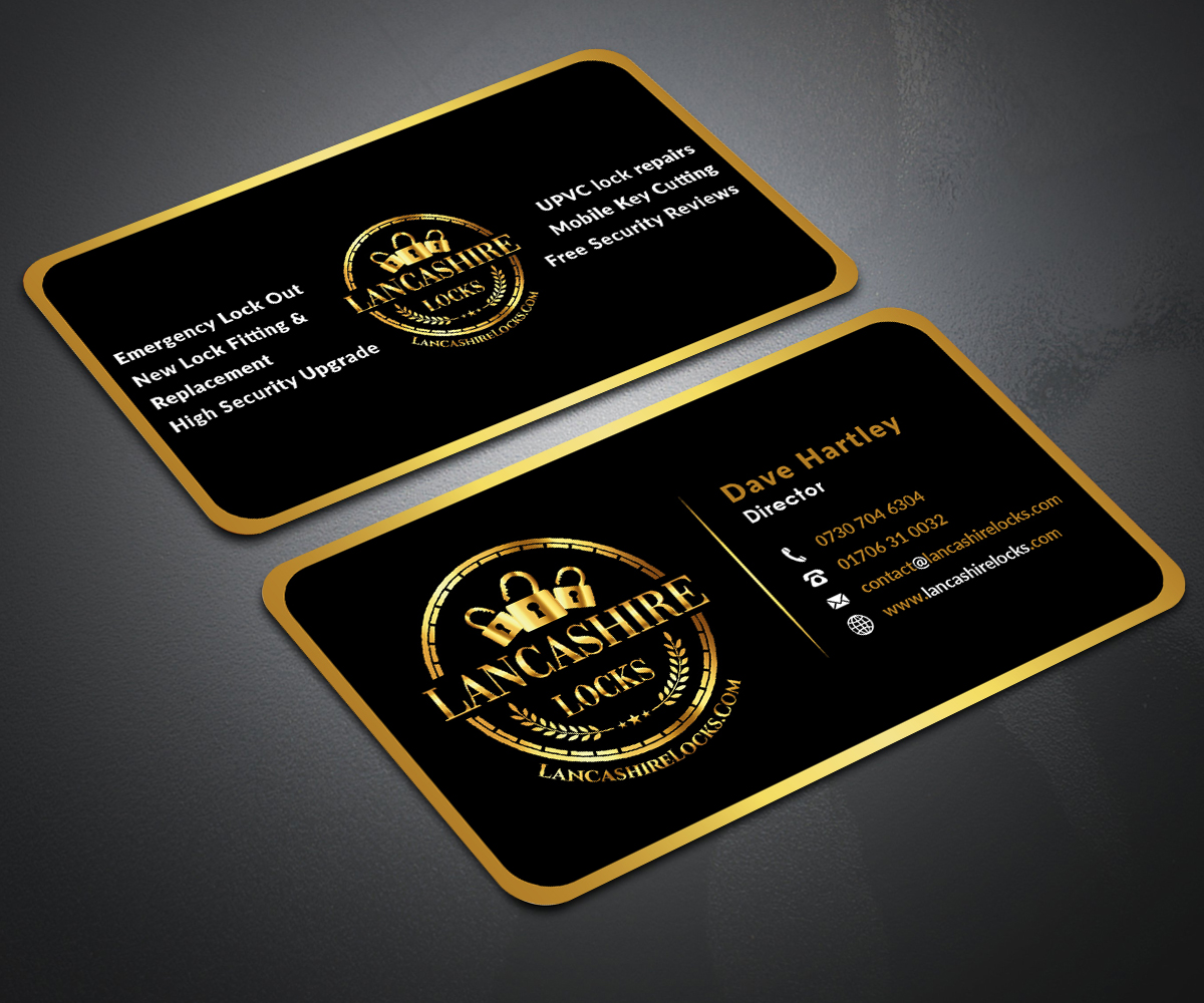 Business Card Design by Your_Design for CDM Residential Ltd t/a Lancashire Locks | Design #26390187