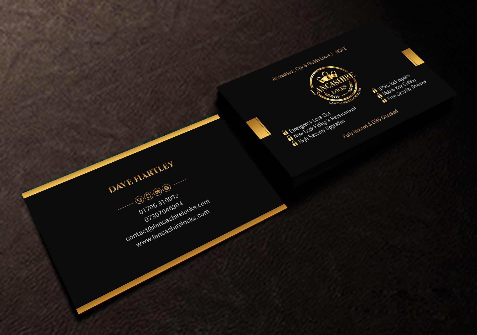 Visitenkarten-Design von Creations Box 2015 für CDM Residential Ltd t/a Lancashire Locks | Design #26383614