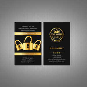 Business Card Design by Creations Box 2015 for CDM Residential Ltd t/a Lancashire Locks | Design: #26383621