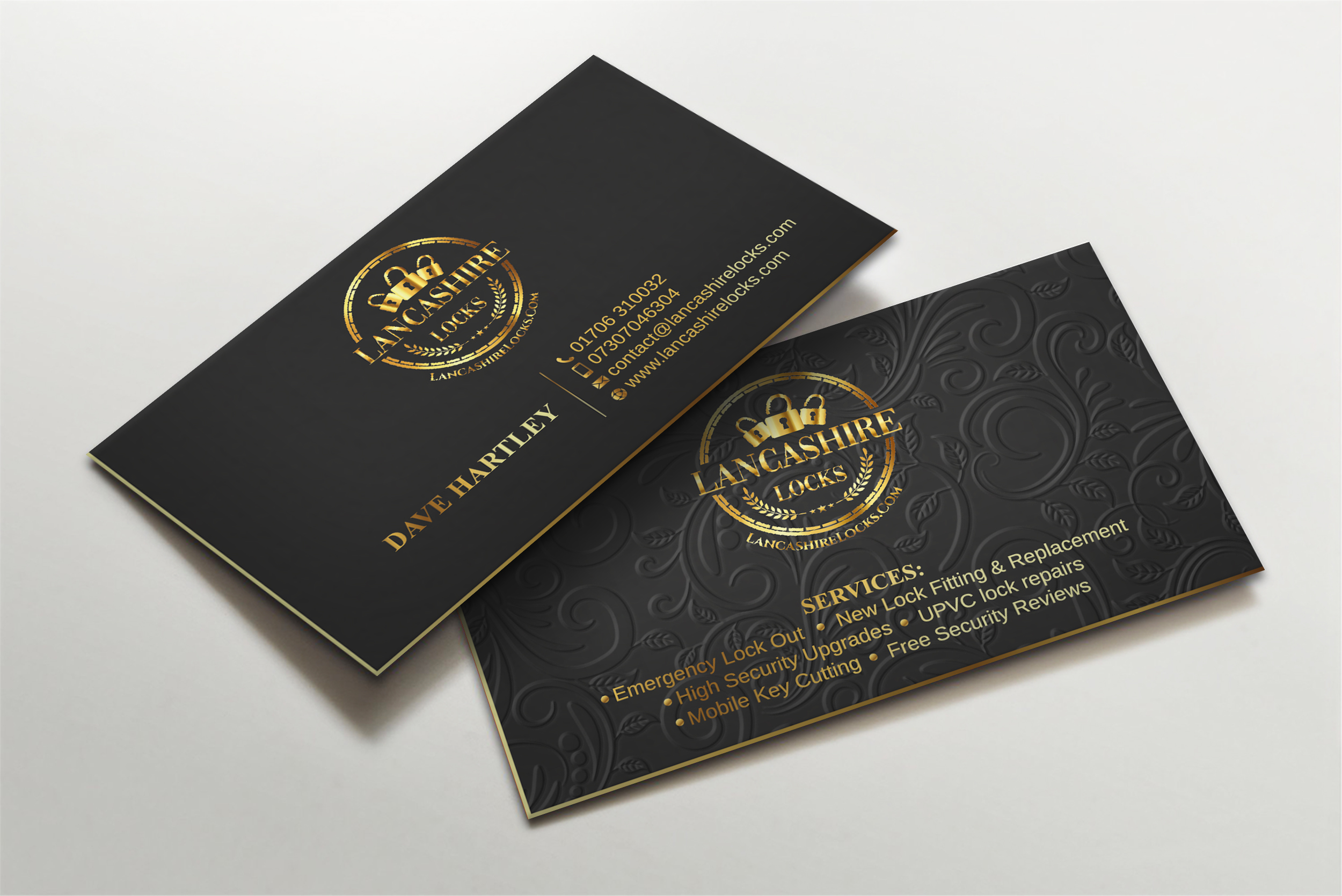 Business Card Design by LAXMI DESIGNHUB for CDM Residential Ltd t/a Lancashire Locks | Design #26378488