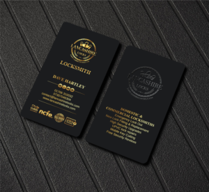 Business Card Design by LAXMI DESIGNHUB for CDM Residential Ltd t/a Lancashire Locks | Design #26389004